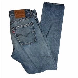 Levis 505 C Straight High Rise Blue Denim Jeans